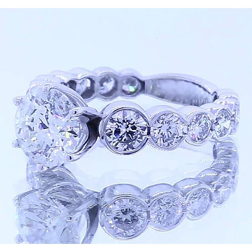 Prong  Diamond Engagement Ring 3.50 Carats