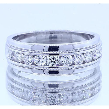 Band 2.20 Carats Round Diamond Anniversary Band Womens’ Jewelry White Gold 14K