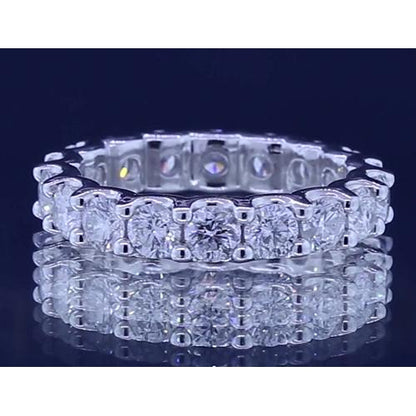 Eternity Band Round Diamond Eternity Band Shared Prong White Gold 14K 2.70 Carats