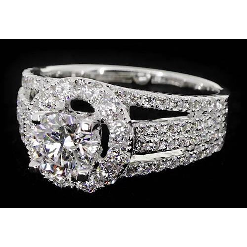 Thick Shank Round Diamond Anniversary Ring