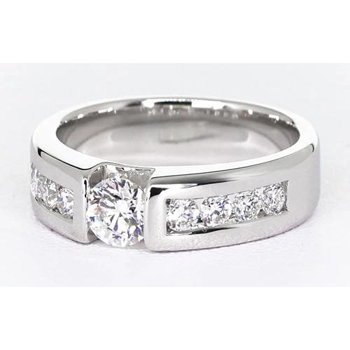 Band Round Diamond Anniversary Band Tension Set 1.50 Carats