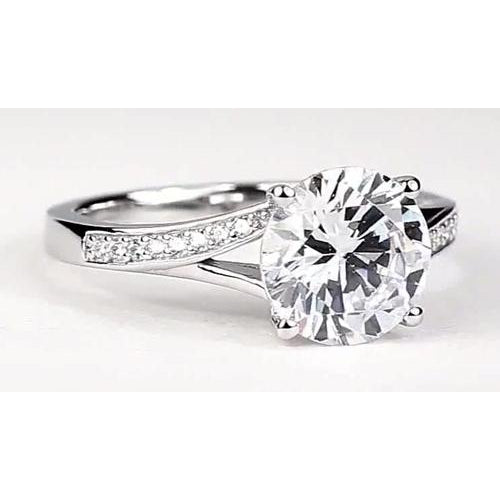  Ring with Accents White Gold Diamond  