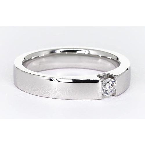 Mens Ring Tension Set Round Diamond Promise Men'S Ring 0.50 Carats Jewelry