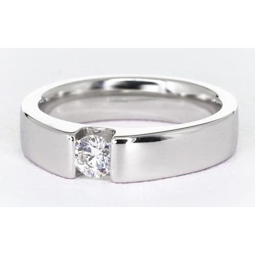 Mens Ring Tension Set Diamond Men'S Ring
