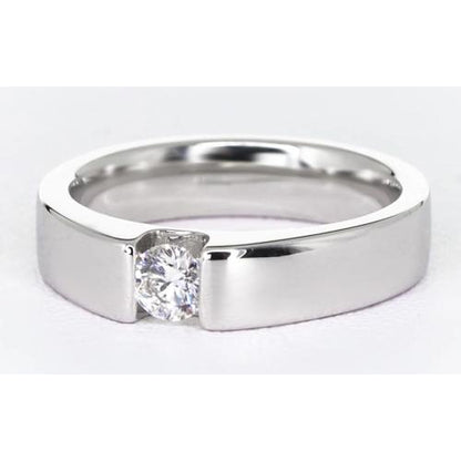 Mens Ring Tension Set Diamond Men'S Ring