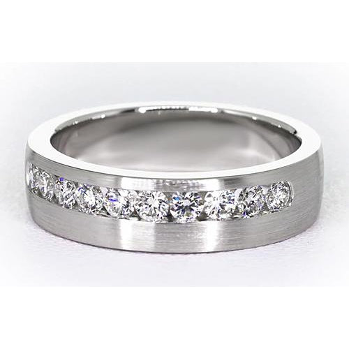 Band 1.50 Carats Round Diamond Anniversary Band White Gold 14K Jewelry