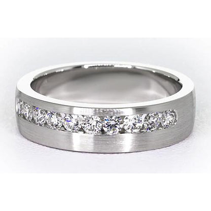 Band 1.50 Carats Round Diamond Anniversary Band White Gold 14K Jewelry