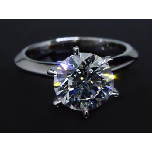  New High Quality Wedding Solitaire White Gold Diamond Anniversary Ring 