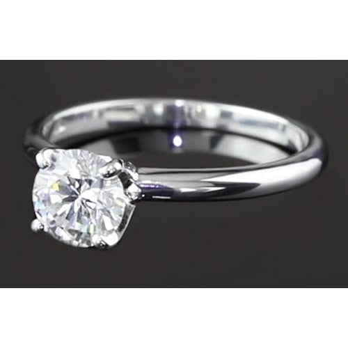  Princess Cut High Quality Sparkling Unique Solitaire White Gold Diamond Ring 