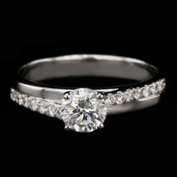 Real  1.50 Ct Diamond Engagement Ring