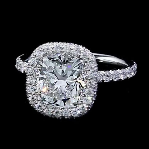 Halo Diamond Ring 3 Carats