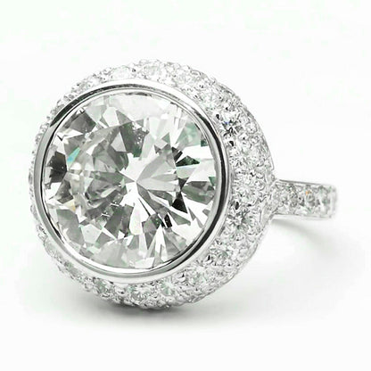  Diamond Engagement Halo Ring