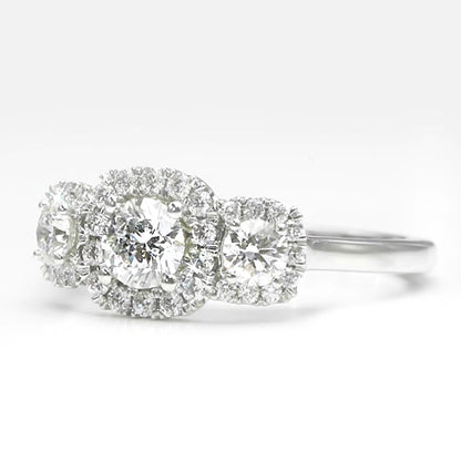  Diamond Halo Ring