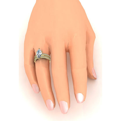 14K Yellow Gold Diamond Ring