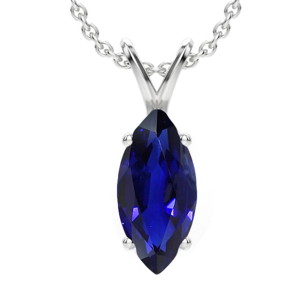 Sri Lanka Sapphire Solitaire Gemstone Pendant