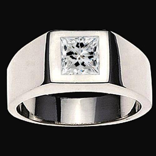Men's Princess Cut Diamond Ring