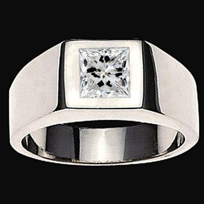 Men's Princess Cut Diamond Ring