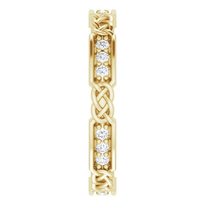 Eternity Band Diamond Wedding Band Vintage Style 0.90 Carats
