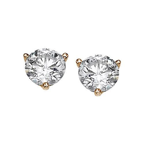 Natural earth mind Diamonds Stud Earring 2.80 Carat Martini Style YG