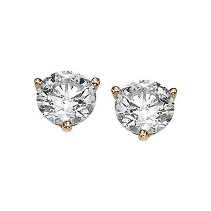 Natural earth mind Diamonds Stud Earring 2.80 Carat Martini Style YG