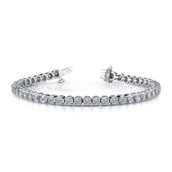 New Lab Grown Diamond Tennis Bracelet Prong Set 6.75 Carat White Gold
