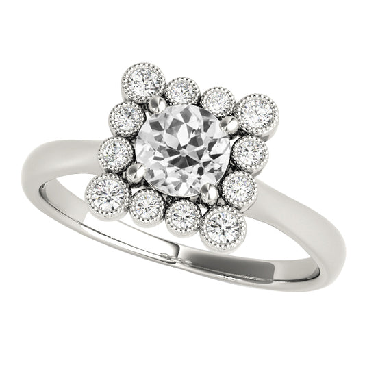 natural round diamond 3.25ct watch front view