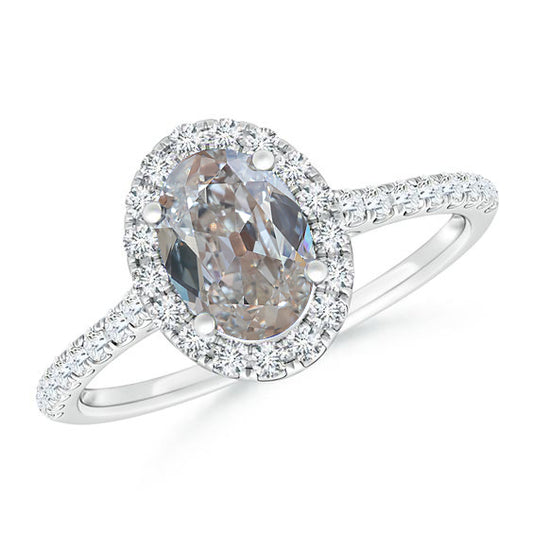 natural round diamond 2.75ct ring front view