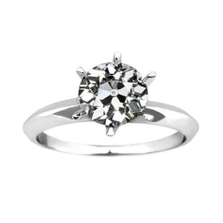 Natural Diamond Ring 2ct - White Gold 14K