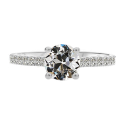 Natural Diamond Ring 3ct - White Gold 14K