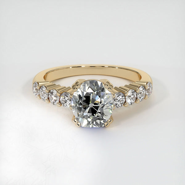 Old Miner Oval Diamond Wedding anniversary Ring