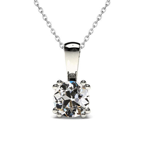 Old European Diamond Pendant 1 Carat 