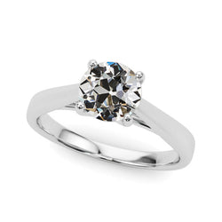 Lab Grown Diamond Solitaire Ring 14K Gold 1.50 Carats