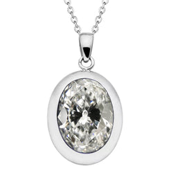 Old Miner Oval Natural Diamond Pendant 4.50 Carats