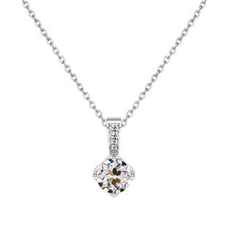 Old Miner Round Natural Diamond Pendant 1.50 Carats Gold Jewelry