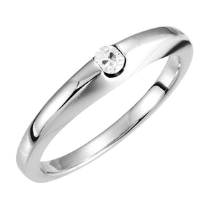 Oval Diamond Old Cut Solitaire Ring Bar Set 1 Carat