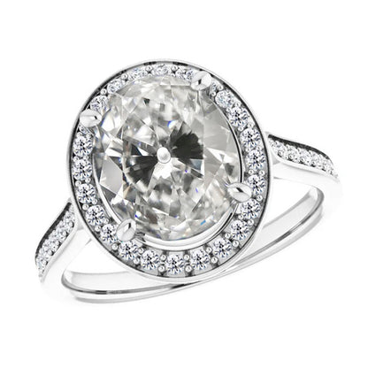 natural round diamond 5.50ct ring front view