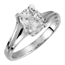 Natural Diamond Ring 5ct - White Gold 14K