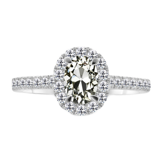 natural round diamond 4ct ring front view