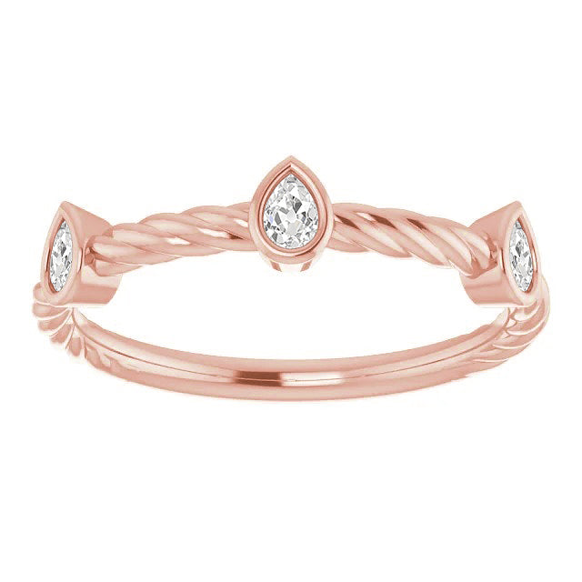 Half Eternity Band Bezel Set 2.25 Carats