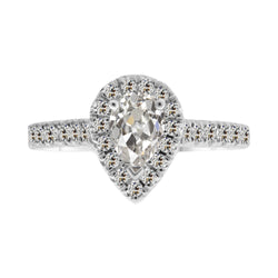 Natural Diamond Ring 3.50ct - White Gold 14K