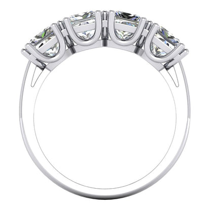 Unique Style White Sparkling Engagement White gold   Unique Style White Sparkling Engagement White gold   4 stone princess band
