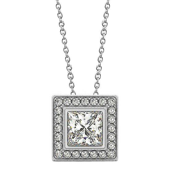 Round Diamond Pendant