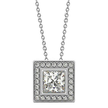 Round Diamond Pendant