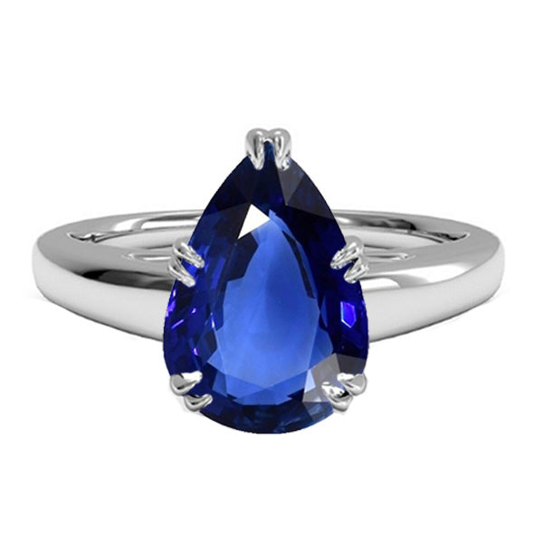 Women’s Solitaire Anniversary Ring BlueGorgeous fancy      Sapphire