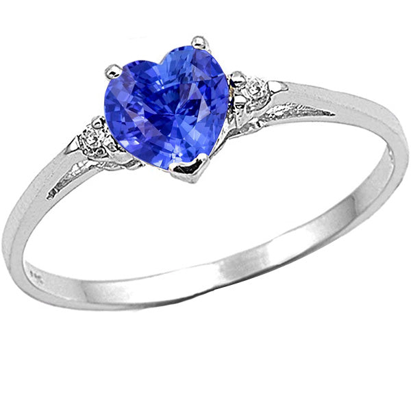 Unique Lady’s  Diamond Three Stone Sri Lankan Sapphire Ring