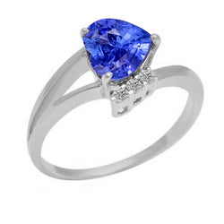 Natural Earth Mined Diamond Engagement Ring Heart Light Blue Sapphire 2.25 Carats