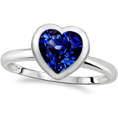 natural heart sapphire 3ct watch top view
