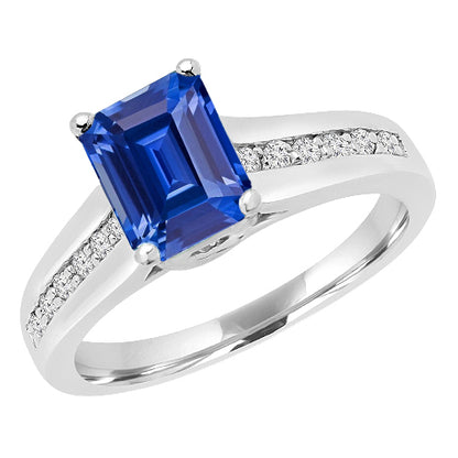 Best Amazing Stylish womans Diamond Jewelry Emerald Ceylon Sapphire Ring & Accents