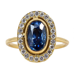 Bezel Set oval Sri Lankan Sapphire 5 Carats Gemstone New