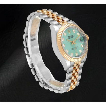 natural diamond watch side angle